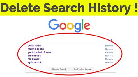 How to Clear Google Search History